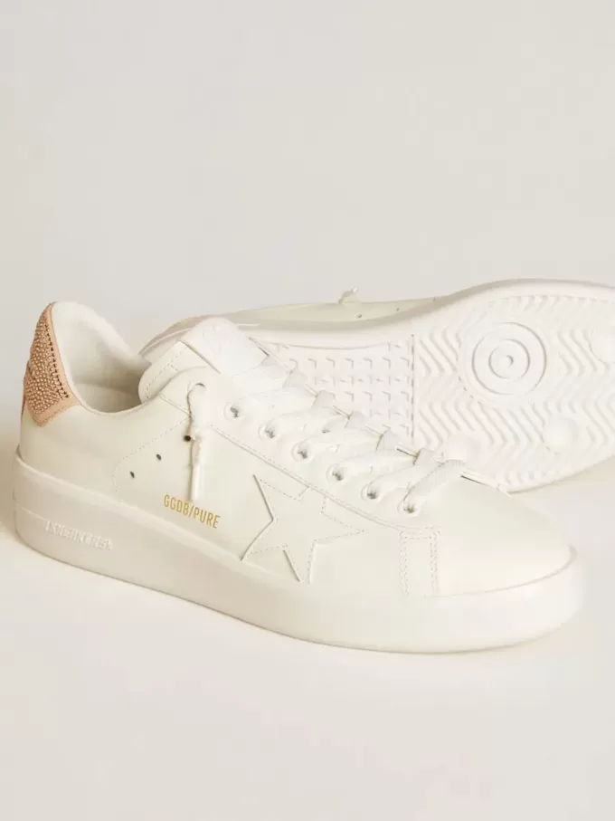 Purestar med läderstjärna och mockahälflik med Swarovski-kristaller Purestar med läderstjärna och mockahälflik med Swarovski-kristaller