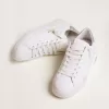 Purestar sneakers för damer med glittrande silverfärgad hälflik Purestar sneakers för damer med glittrande silverfärgad hälflik