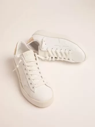 Purestar sneakers för damer med guldfärgad hälflik