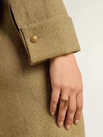Ring i antikguldfärg med flexibla länkar Ring i antikguldfärg med flexibla länkar