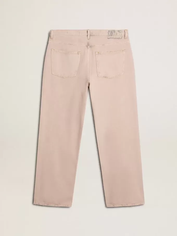 Rosa färgade jeans för män Rosa färgade jeans för män