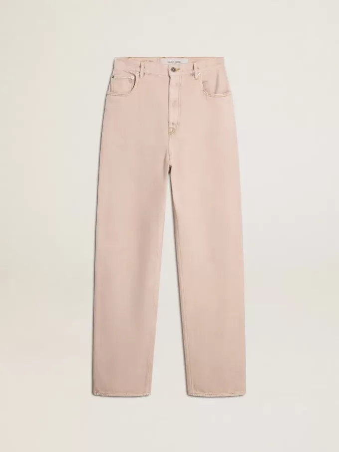 Rosa jeans för damer Rosa jeans för damer
