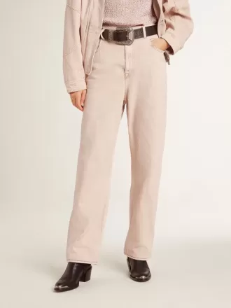 Rosa jeans för damer