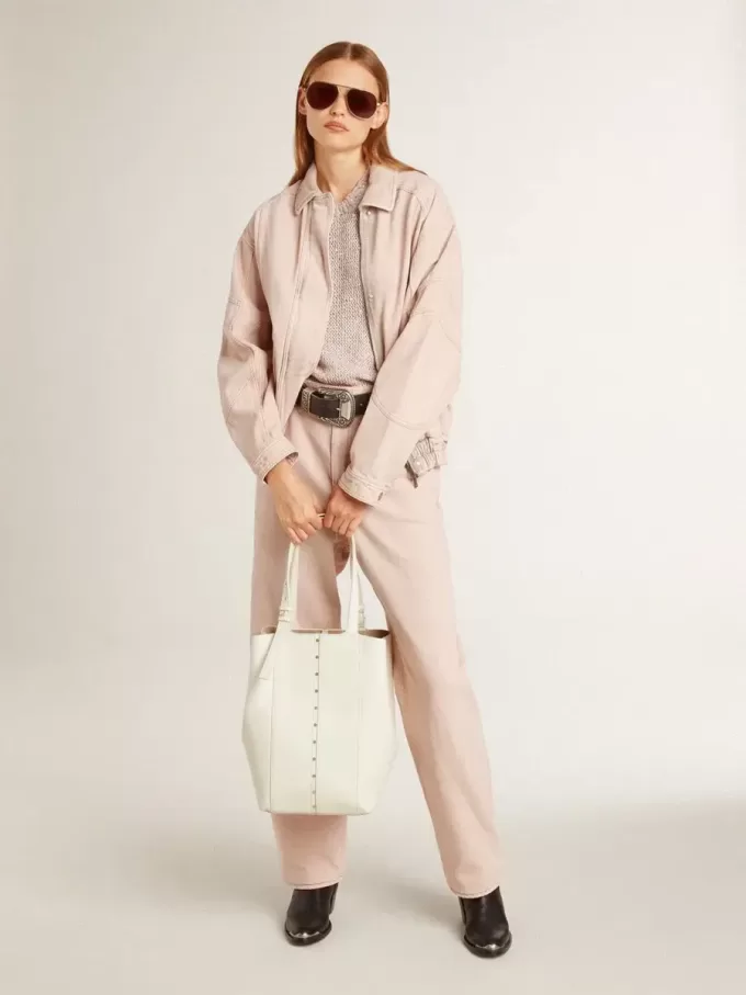 Rosa jeans för damer Rosa jeans för damer