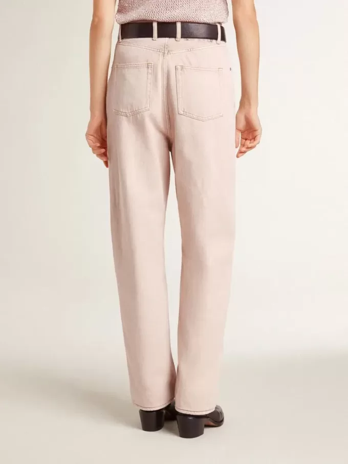 Rosa jeans för damer Rosa jeans för damer