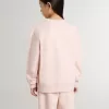 Rosa sweatshirt för flickor med rosa text på framsidan Rosa sweatshirt för flickor med rosa text på framsidan