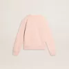 Rosa sweatshirt för flickor med rosa text på framsidan Rosa sweatshirt för flickor med rosa text på framsidan