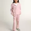 Rosa sweatshirt med huva och silverglittrande stjärnor Rosa sweatshirt med huva och silverglittrande stjärnor