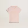Rosa T-shirt för flickor med rosa tryck på framsidan Rosa T-shirt för flickor med rosa tryck på framsidan