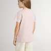 Rosa T-shirt för flickor med vitt tryck Rosa T-shirt för flickor med vitt tryck