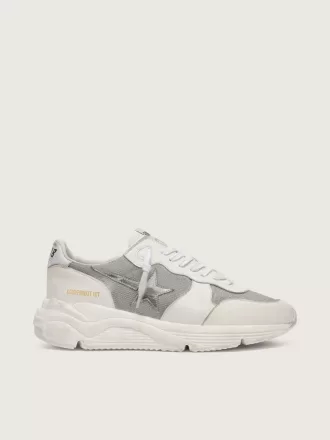 Running Sole för damer i mesh och nubuck med silvermetallisk läderstjärna