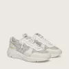Running Sole för damer i mesh och nubuck med silvermetallisk läderstjärna