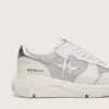 Running Sole för damer i mesh och nubuck med silvermetallisk läderstjärna
