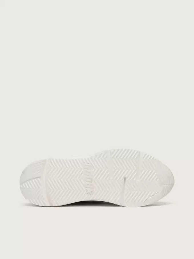 Running Sole för damer i mesh och nubuck med silvermetallisk läderstjärna