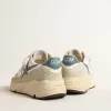 Running Sole i nappa med blå läderstjärna och insats i mocka Running Sole i nappa med blå läderstjärna och insats i mocka
