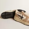 Running Sole i nylon och nubuck med mörkblå mockastjärna