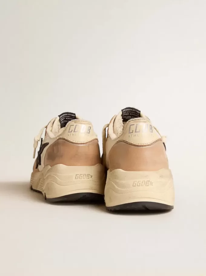 Running Sole i nylon och nubuck med mörkblå mockastjärna