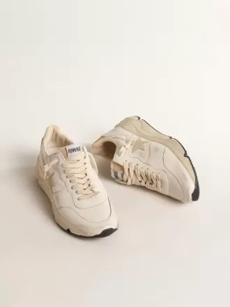 Running Sole LTD för damer i nappa med stjärna i mocka och guldfärgad hälflik