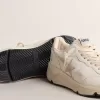 Running Sole LTD för damer i nappa med stjärna i mocka och guldfärgad hälflik