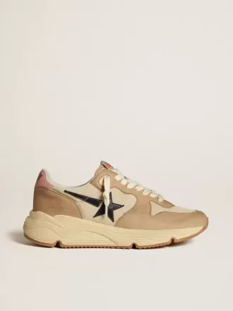 Running Sole LTD i nylon och nubuck med läderstjärna och hälflik