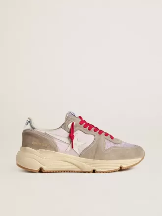 Running Sole LTD i rosa nylon med vit läderstjärna