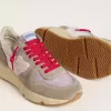 Running Sole LTD i rosa nylon med vit läderstjärna Running Sole LTD i rosa nylon med vit läderstjärna