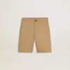 Shorts för pojkar i beige bomull Shorts för pojkar i beige bomull