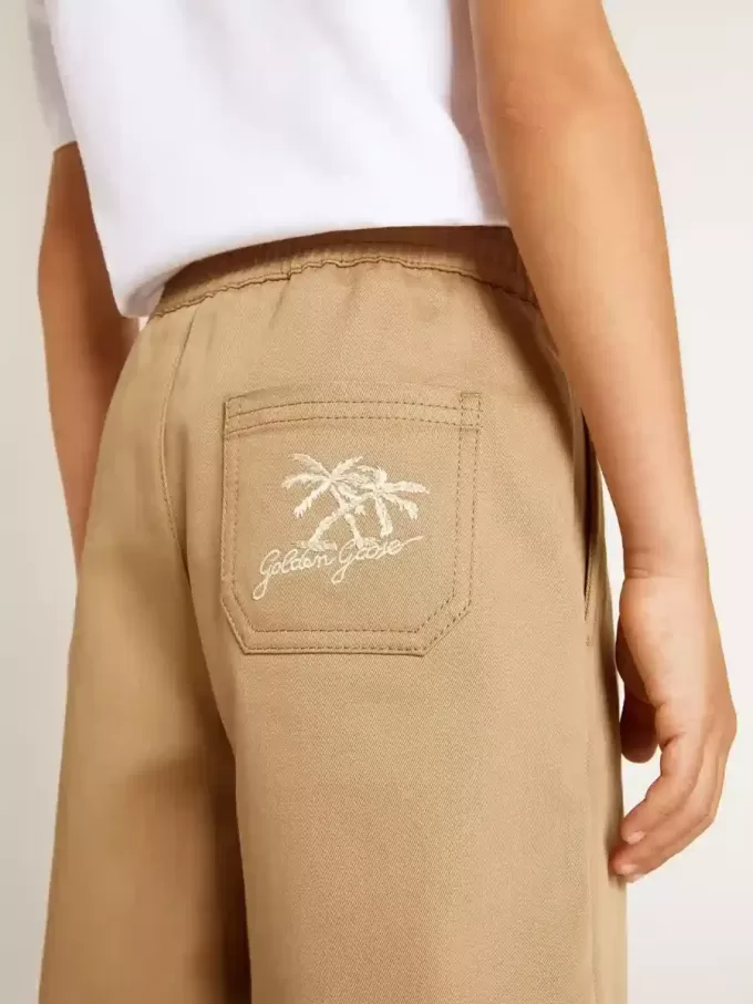 Shorts för pojkar i beige bomull Shorts för pojkar i beige bomull