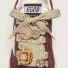 Skin ”Vintage” beige broderade skosnören med applikationer Skin ”Vintage” beige broderade skosnören med applikationer