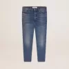 Slim fit-jeans för herr med medium tvätt