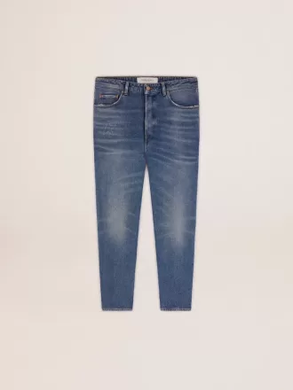 Slim fit-jeans för herr med medium tvätt
