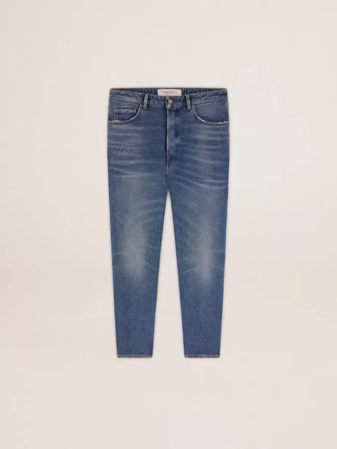 Slim fit-jeans för herr med medium tvätt