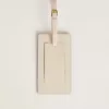 Sliten vit bagagetag Sliten vit bagagetag
