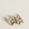 Sofi Baby-ballerinaskor i guldmetalliskt läder Sofi Baby-ballerinaskor i guldmetalliskt läder