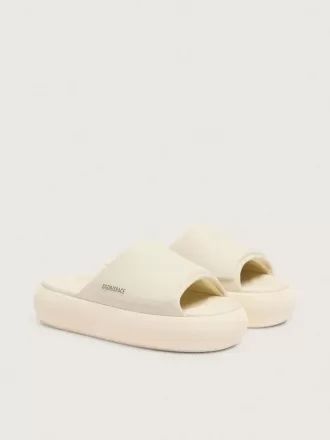 Space-Star Slide slip-ons för herr i vitt läder