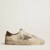 Stardan i nubuck och mesh med brun stjärna i läder med ödlemönster Stardan i nubuck och mesh med brun stjärna i läder med ödlemönster