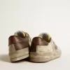 Stardan i nubuck och mesh med brun stjärna i läder med ödlemönster Stardan i nubuck och mesh med brun stjärna i läder med ödlemönster