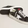 Stardan i svart nubuck och mesh med grå läderstjärna och hälflik Stardan i svart nubuck och mesh med grå läderstjärna och hälflik