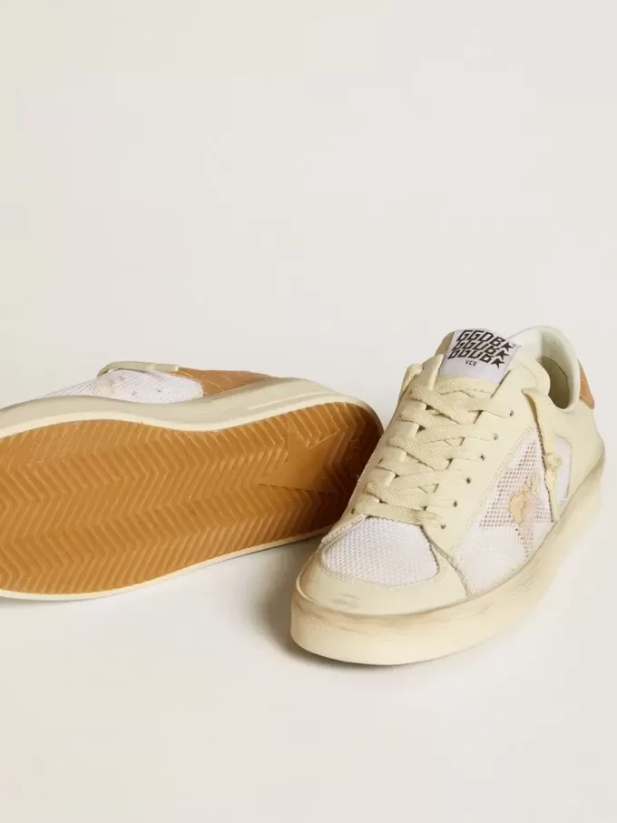 Stardan LTD för damer med beige läderstjärna och krokodilbeige läderhälflik
