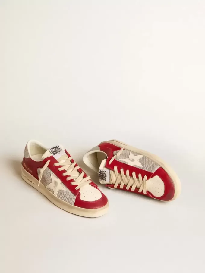 Stardan LTD för herr i mesh och nubuck med nappa-stjärna och läderflik på hälen Stardan LTD för herr i mesh och nubuck med nappa-stjärna och läderflik på hälen