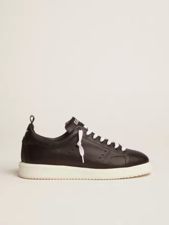 Starter sneakers i helt svart läder Starter sneakers i helt svart läder
