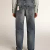 Stretchjeans för pojkar i blå denim