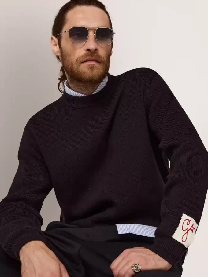 Sunframe Roger aviator-modell med silverfärgad båge