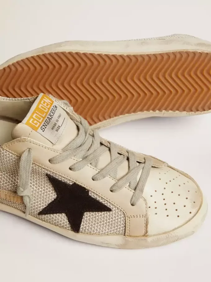 Super-Star för dam i läder med svart stjärna