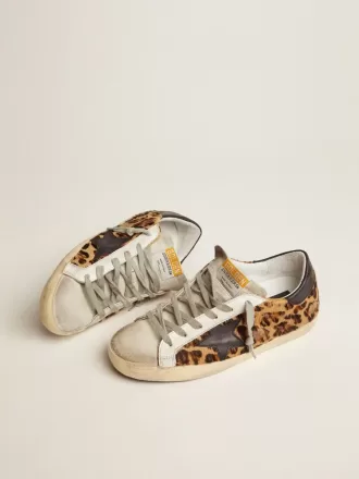 Super-Star för damer i läder med leopardmönster