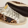 Super-Star för damer i läder med leopardmönster Super-Star för damer i läder med leopardmönster