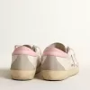 Super-Star för damer med silverfärgad läderstjärna och rosa hälflik Super-Star för damer med silverfärgad läderstjärna och rosa hälflik