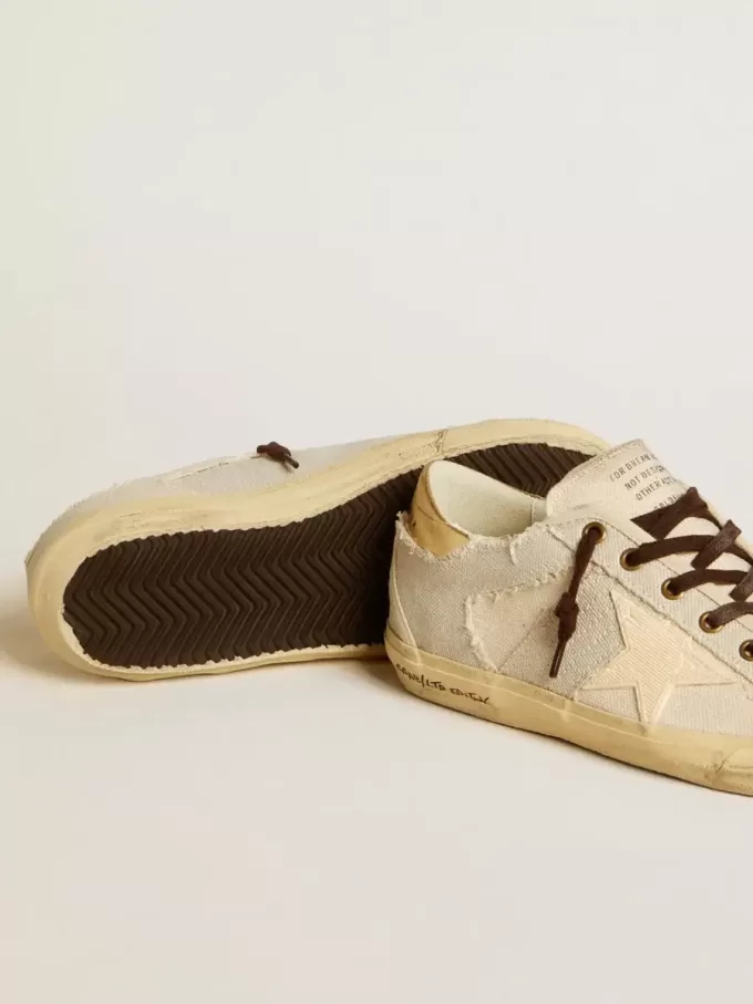 Super-Star LTD för damer i canvas med TPU-stjärna och läderflik på hälen Super-Star LTD för damer i canvas med TPU-stjärna och läderflik på hälen