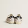 Super-Star LTD för damer i vitt ponnyläder med brunt glitter och vit mockastjärna Super-Star LTD för damer i vitt ponnyläder med brunt glitter och vit mockastjärna