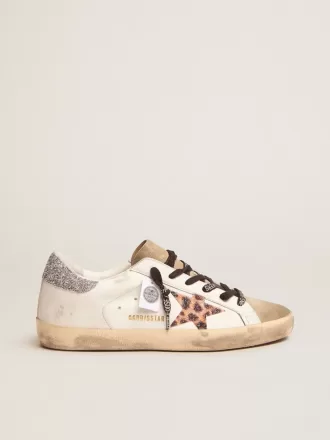 Super-Star LTD för damer med leopardmönster och Swarovski-kristallstjärna